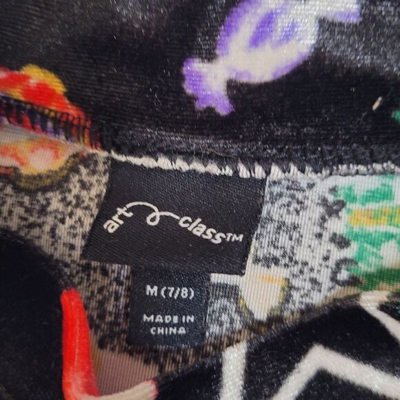 ART CLASS‎ black velvet long sleeve Christmas holiday mock neck dress 7/8 - Picture 4 of 5